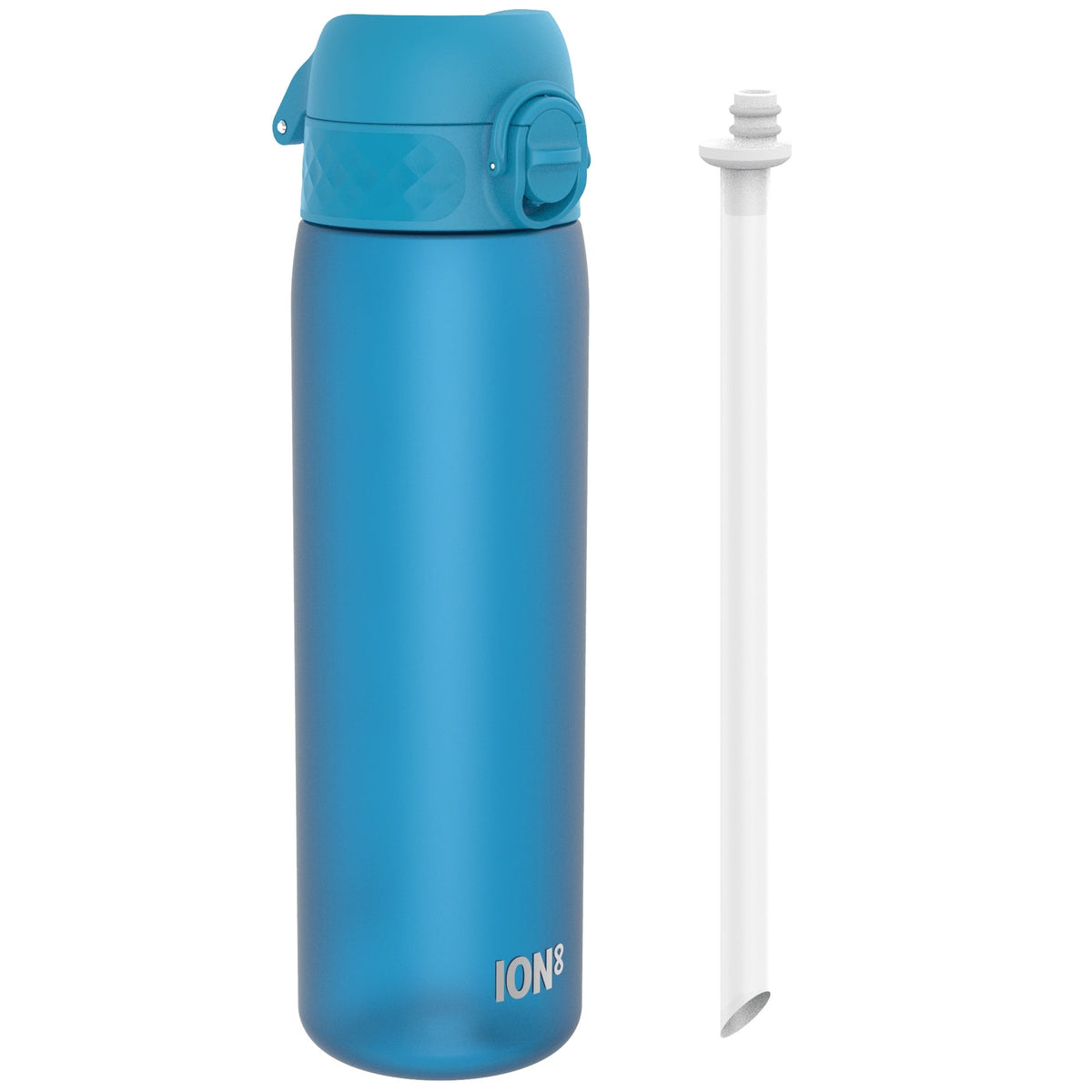 Leak Proof Medium Water Bottle with Straw, Recyclon, Blue, 500ml (18oz)
