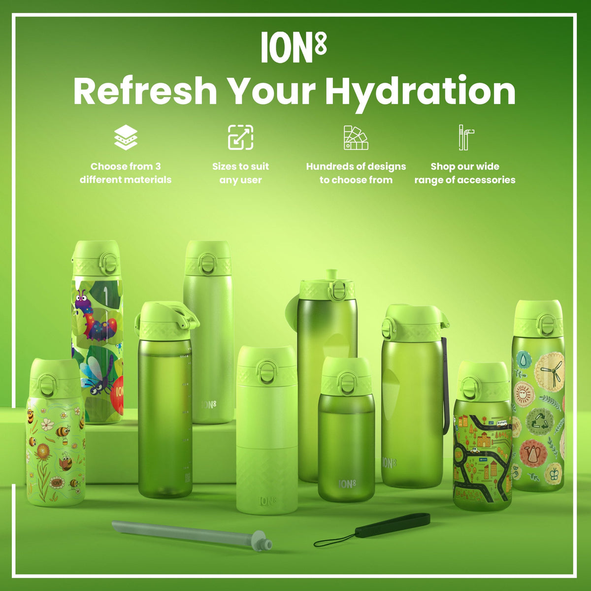 Leak Proof Water Bottle, Stainless Steel, Cars, 400ml (13oz)