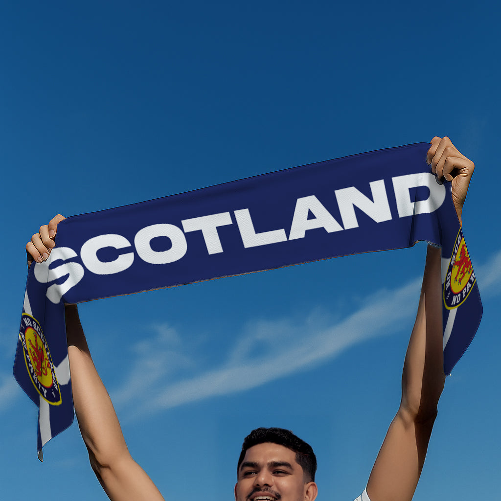 Scotland - WC26 - Knitted Eyelet Football Scarf
