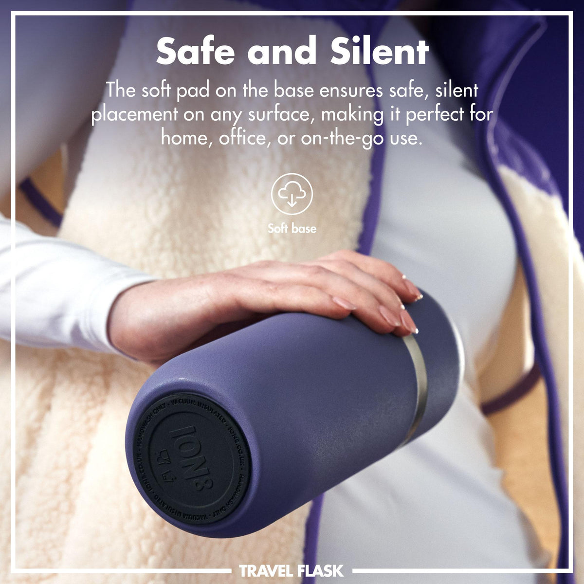 Luma Vacuum Insulated, Flask & Mug, Purple, 700ml (24oz)