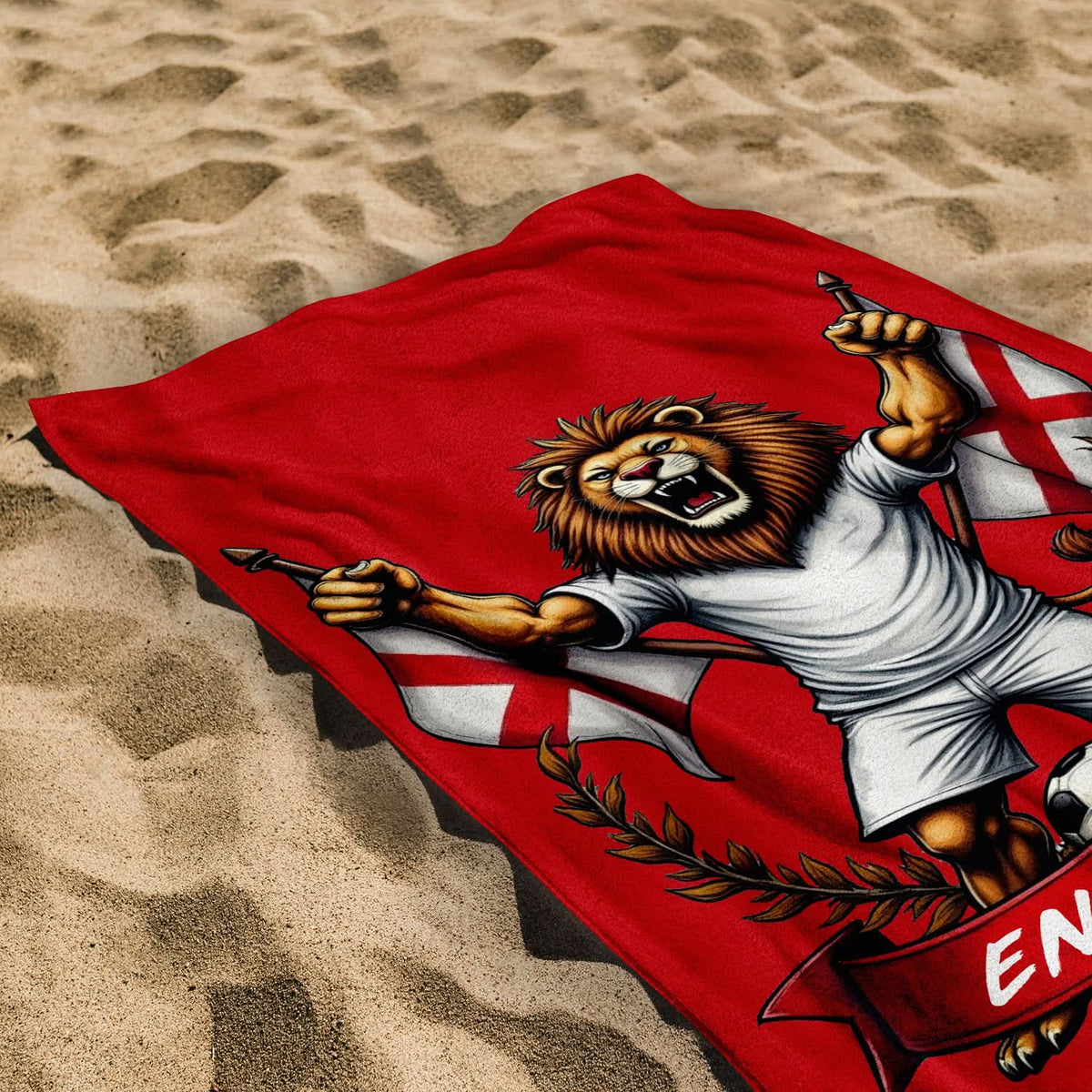 England - Lion Celebration - Beach Towel