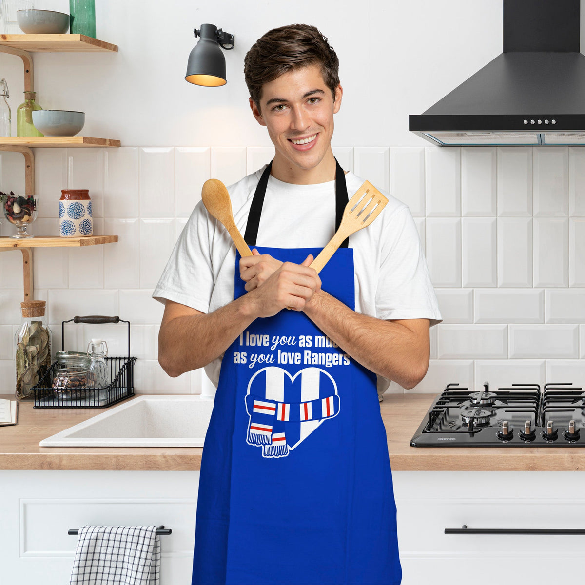 Love you as much as You Love Rangers - Novelty Apron