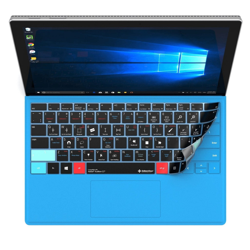 Adobe Audition Keyboard Covers for Microsoft Surface Line