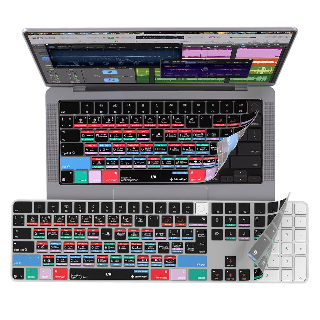 Apple Logic Pro Keyboard Covers for MacBook and iMac