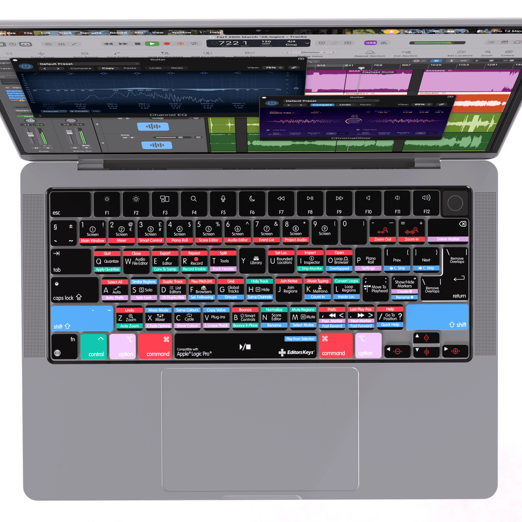 Apple Logic Pro Keyboard Covers for MacBook and iMac