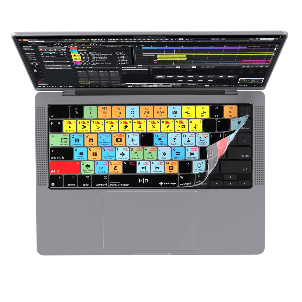 Keyboard Cover designed for Steinberg Cubase | for MacBook and iMac