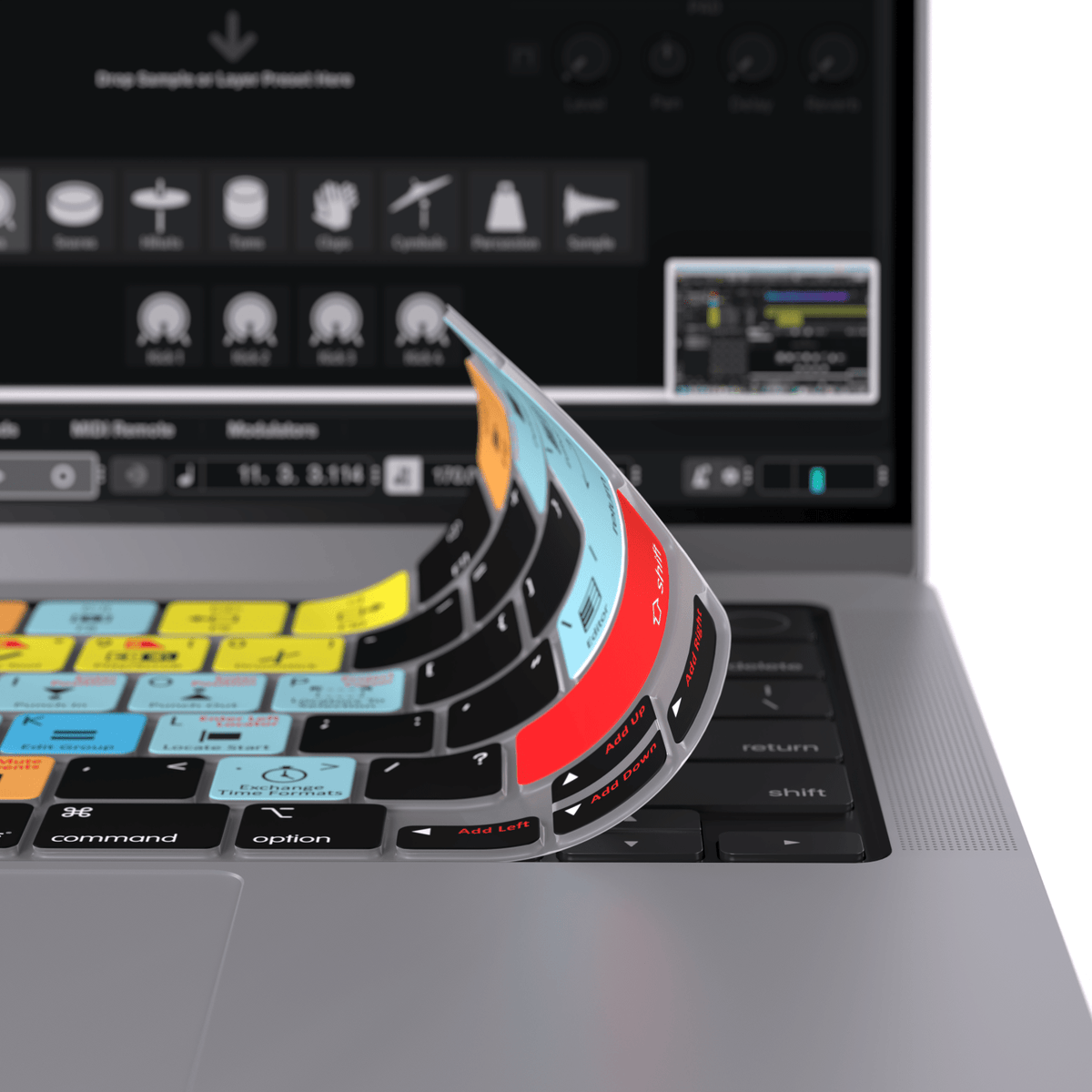 Keyboard Cover designed for Steinberg Cubase | for MacBook and iMac