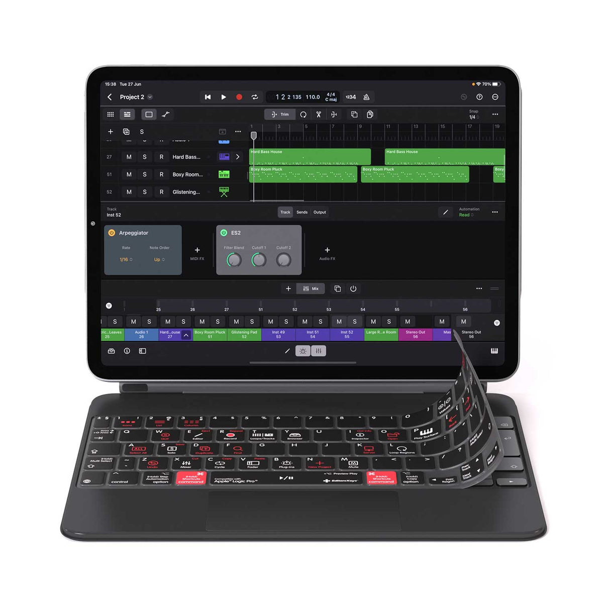 Logic Pro Keyboard Cover for iPad Magic Case