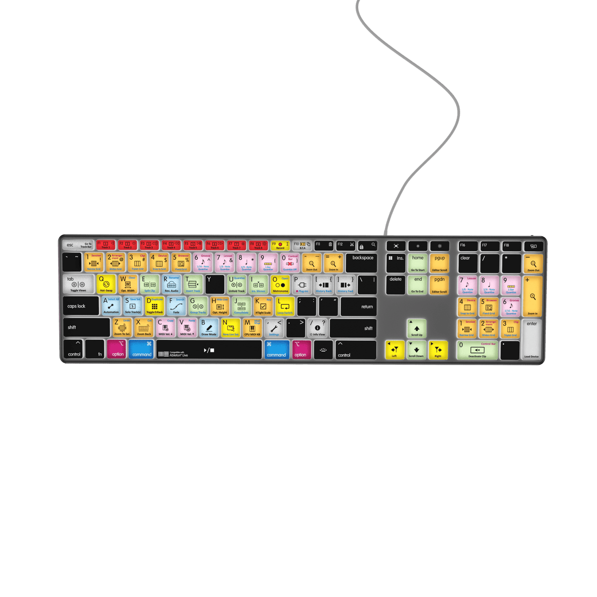 Ableton Live Keyboard | AB10 Backlit | Wired & Wireless | Mac & PC