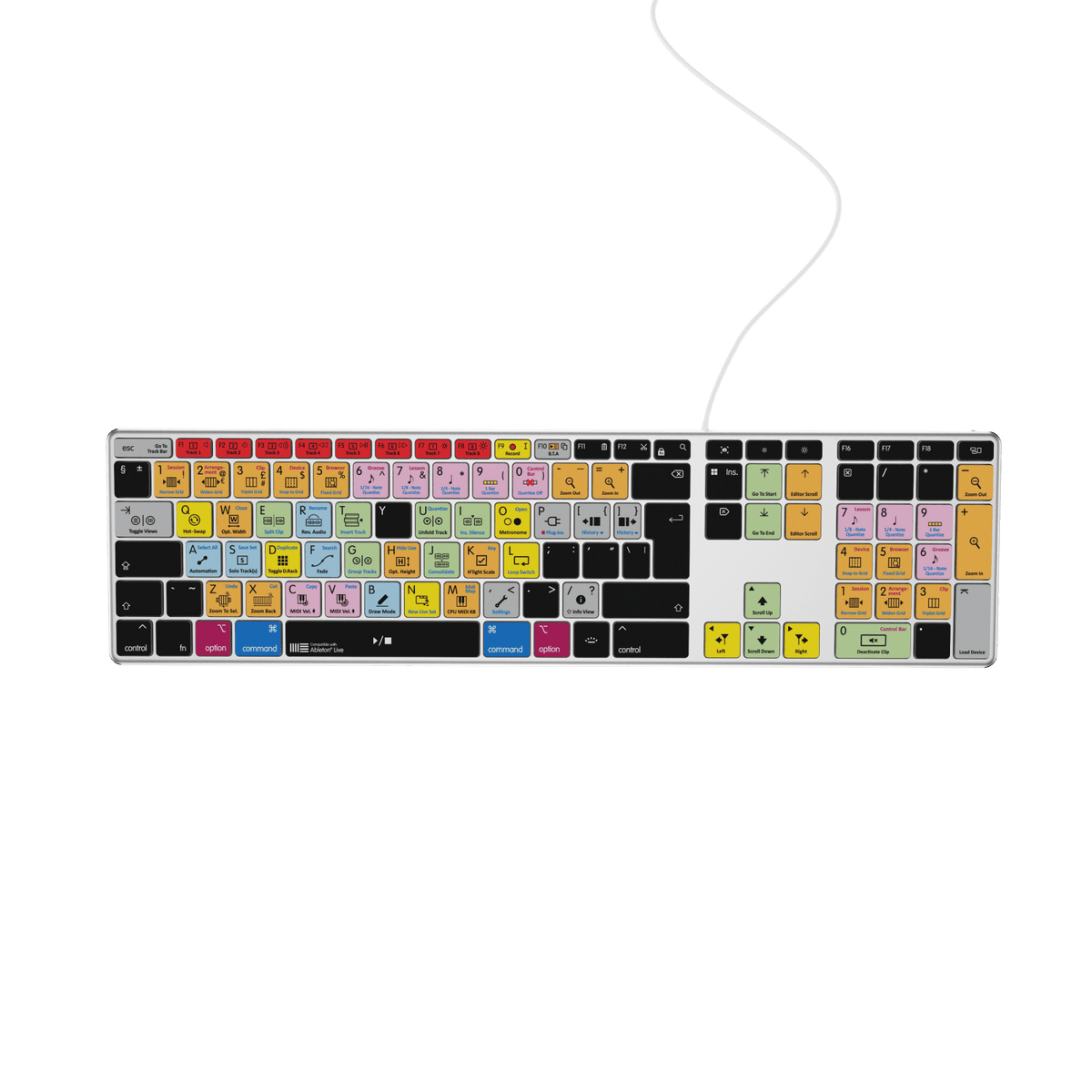 Ableton Live Keyboard | AB10 Backlit | Wired & Wireless | Mac & PC