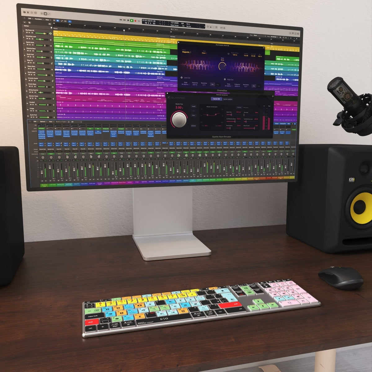 Cubase Compatible Keyboard | AB10 Backlit | Wired & Wireless | Mac & PC