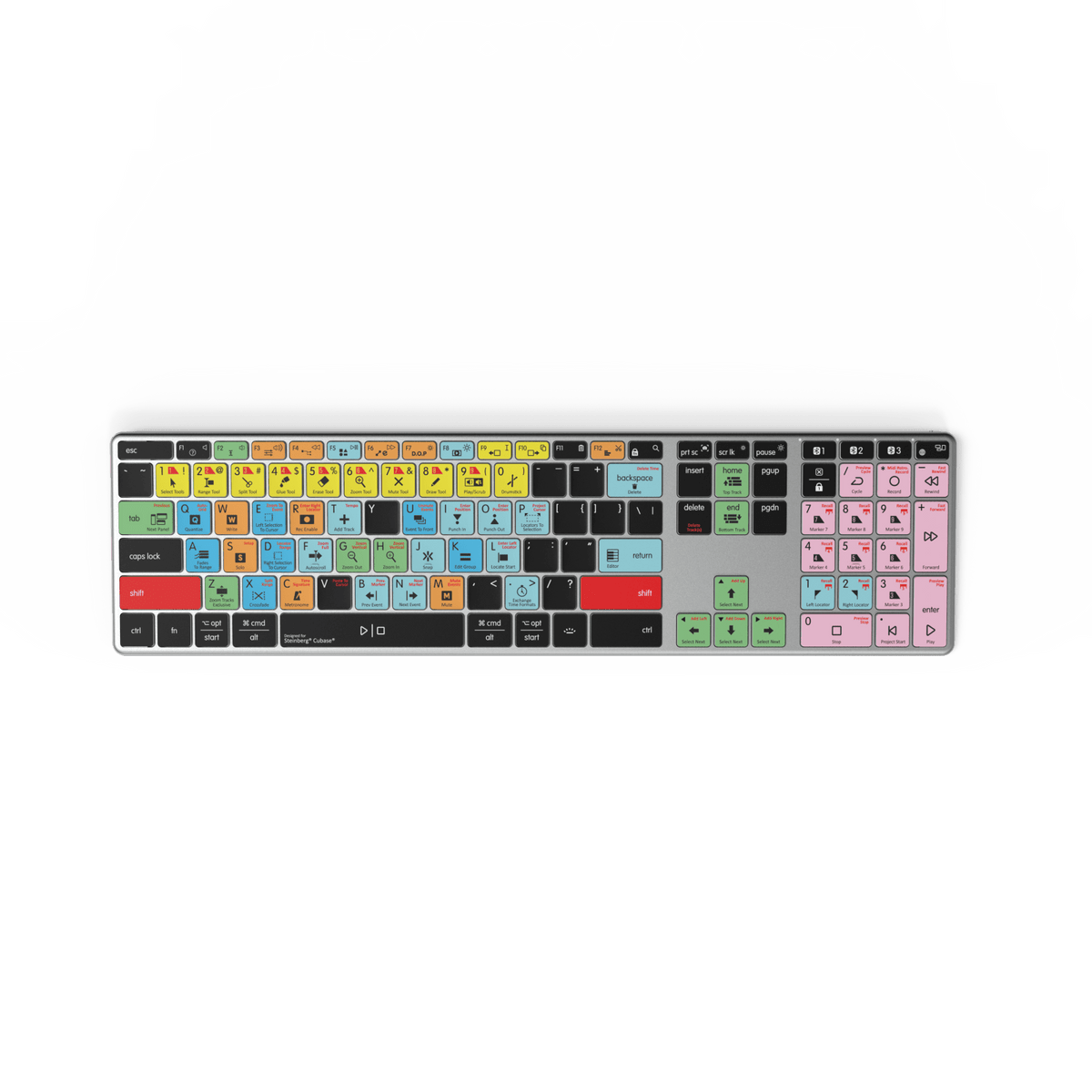 Cubase Compatible Keyboard | AB10 Backlit | Wired & Wireless | Mac & PC