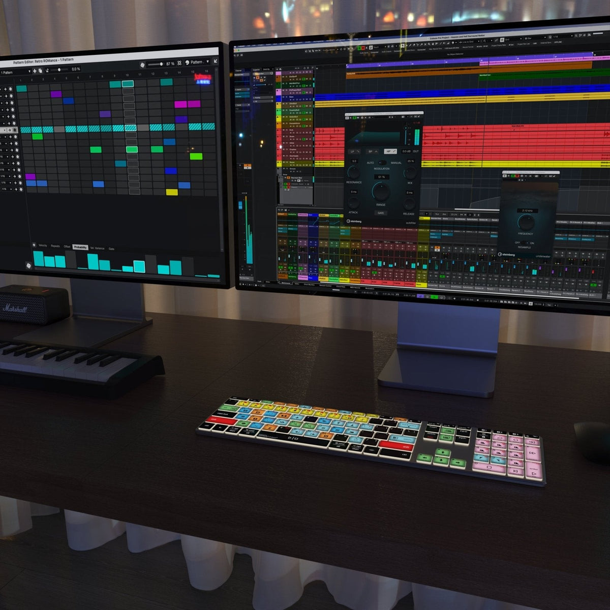 Cubase Compatible Keyboard | AB10 Backlit | Wired & Wireless | Mac & PC