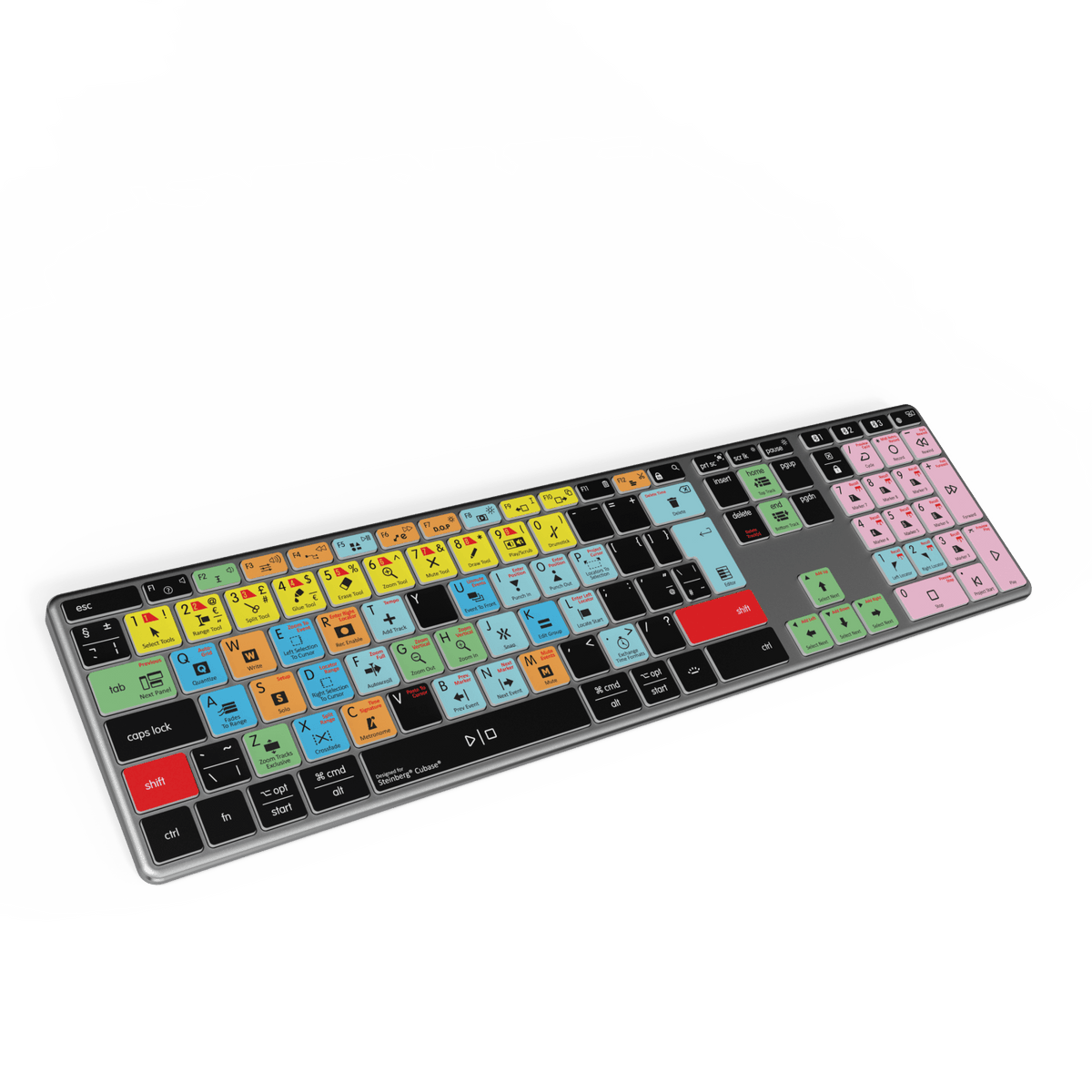 Cubase Compatible Keyboard | AB10 Backlit | Wired & Wireless | Mac & PC