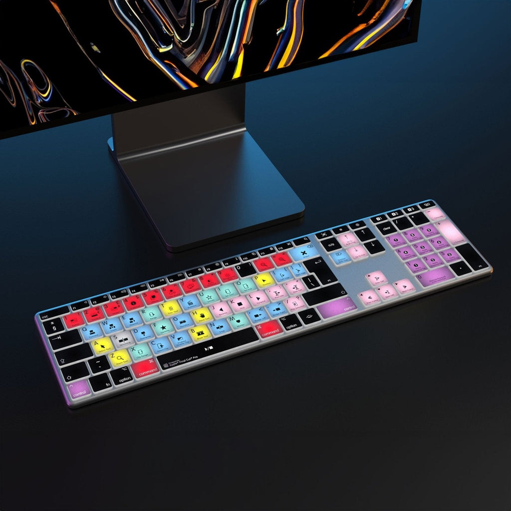 Final Cut Pro Keyboard | AB10 Backlit | Wired & Wireless | Mac