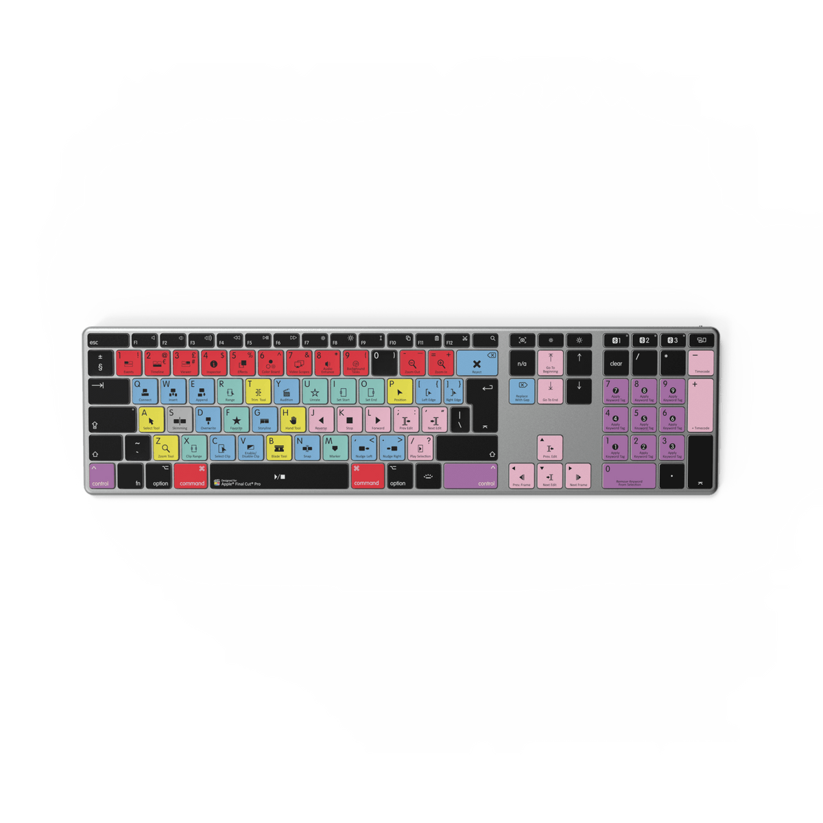 Final Cut Pro Keyboard | AB10 Backlit | Wired & Wireless | Mac