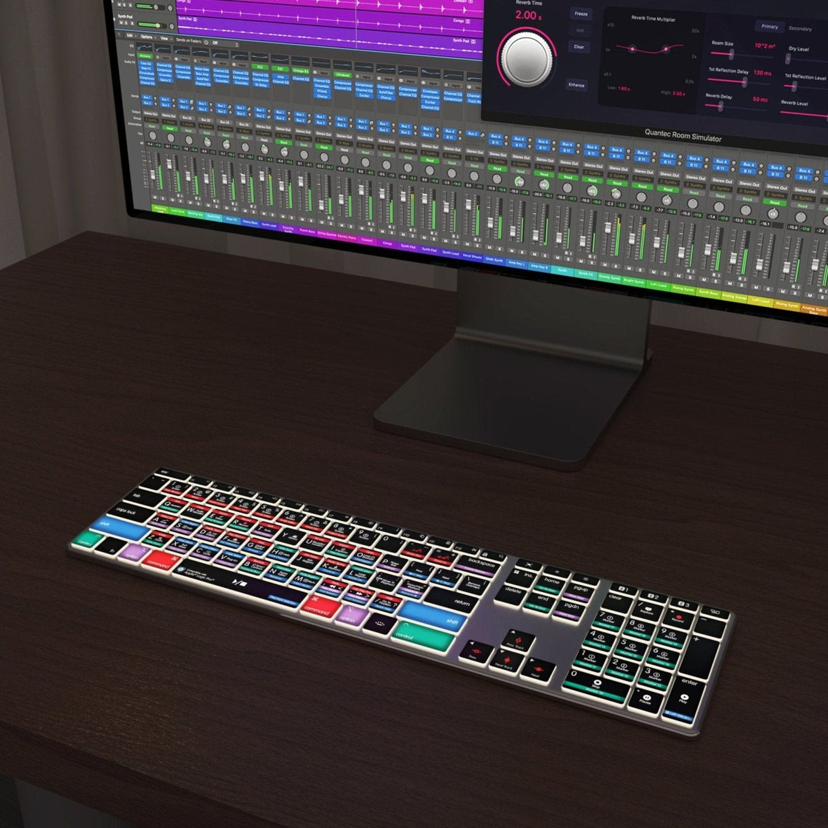 Logic Pro Keyboard | AB10 Backlit | Wired & Wireless | Mac