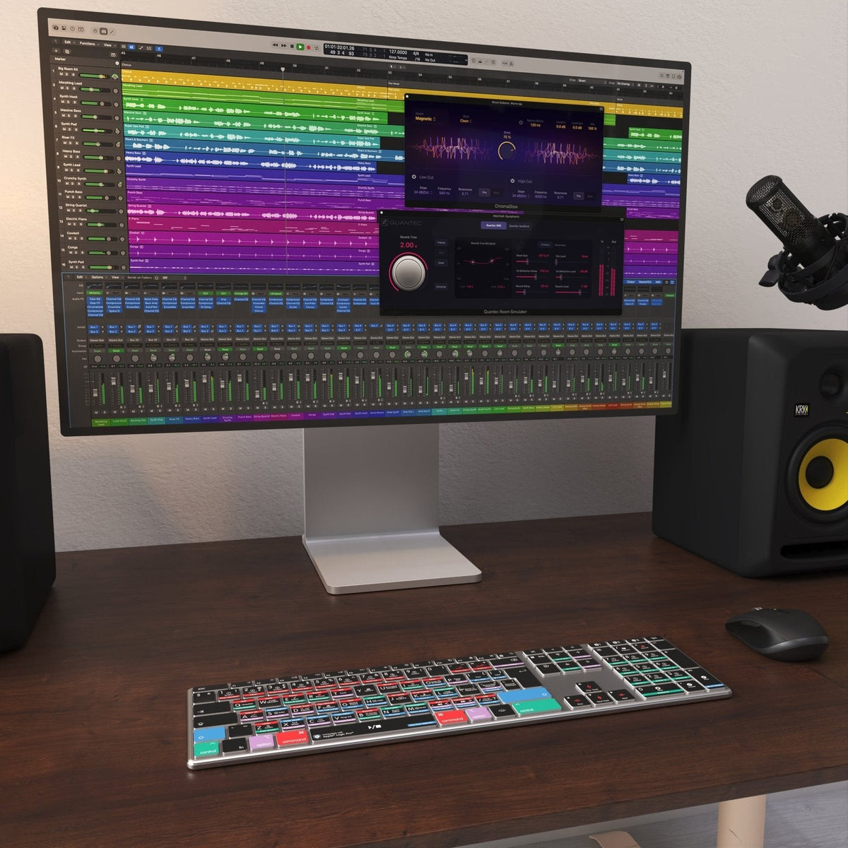 Logic Pro Keyboard | AB10 Backlit | Wired & Wireless | Mac