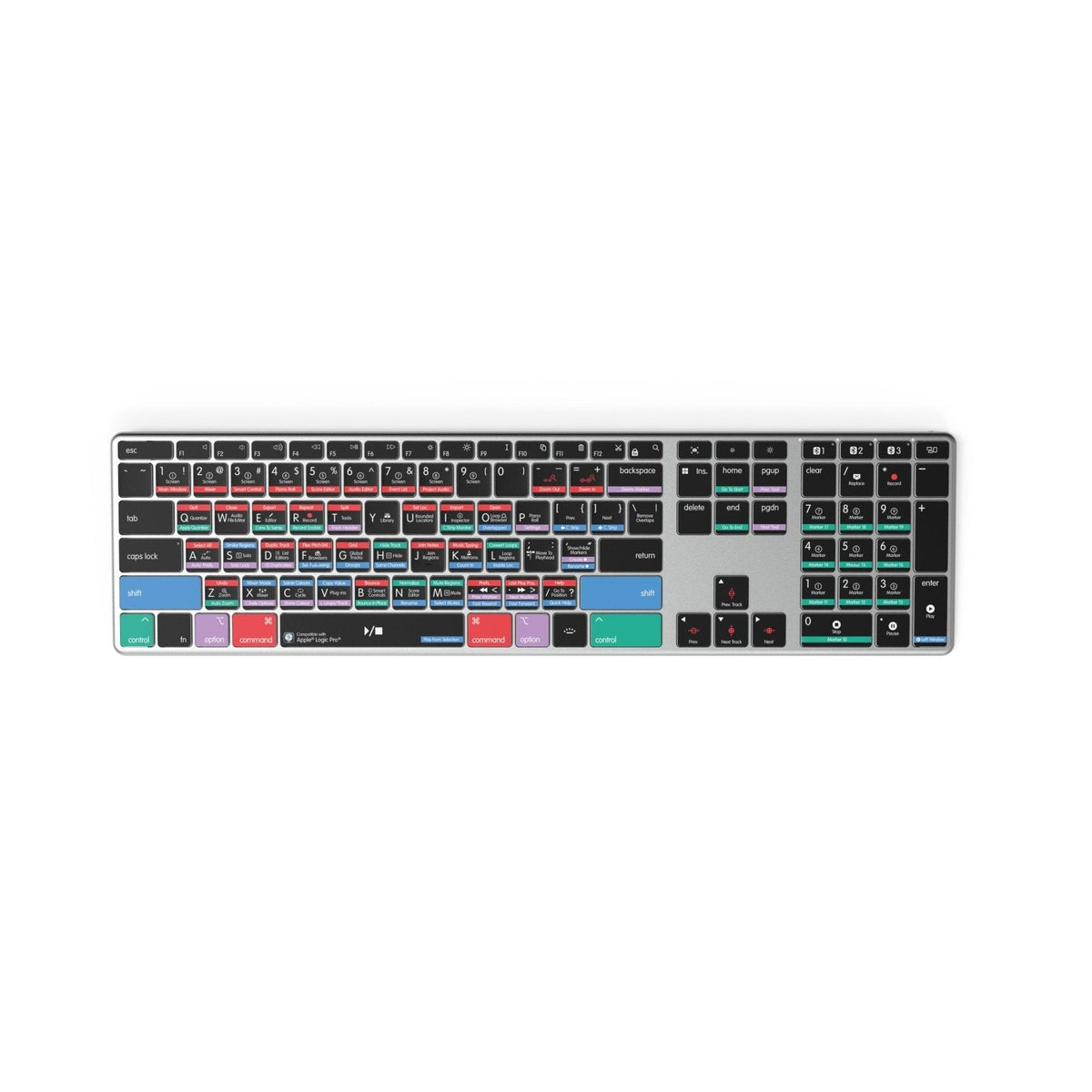 Logic Pro Keyboard | AB10 Backlit | Wired & Wireless | Mac