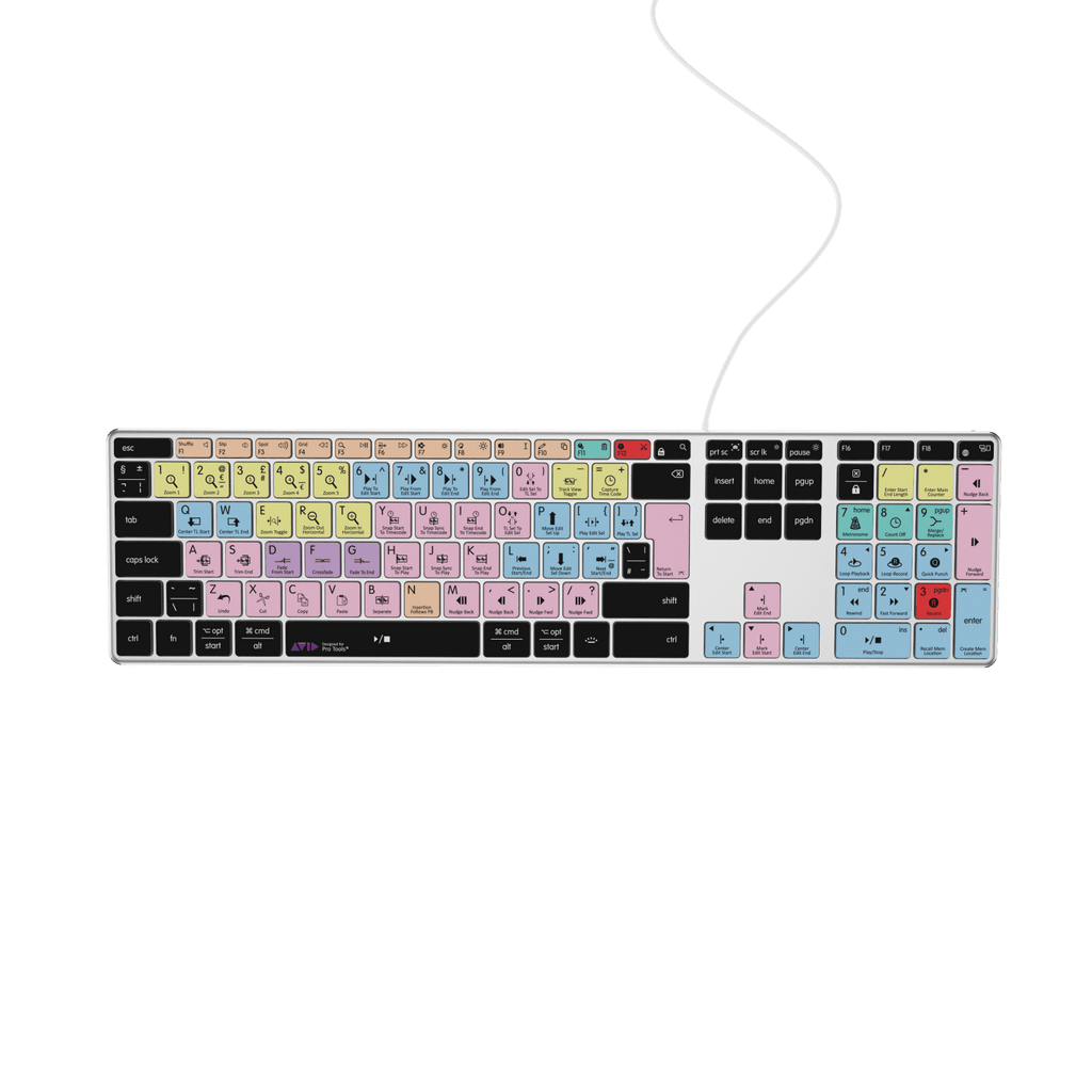Pro Tools Keyboard | AB10 Backlit | Wired & Wireless | Mac & PC
