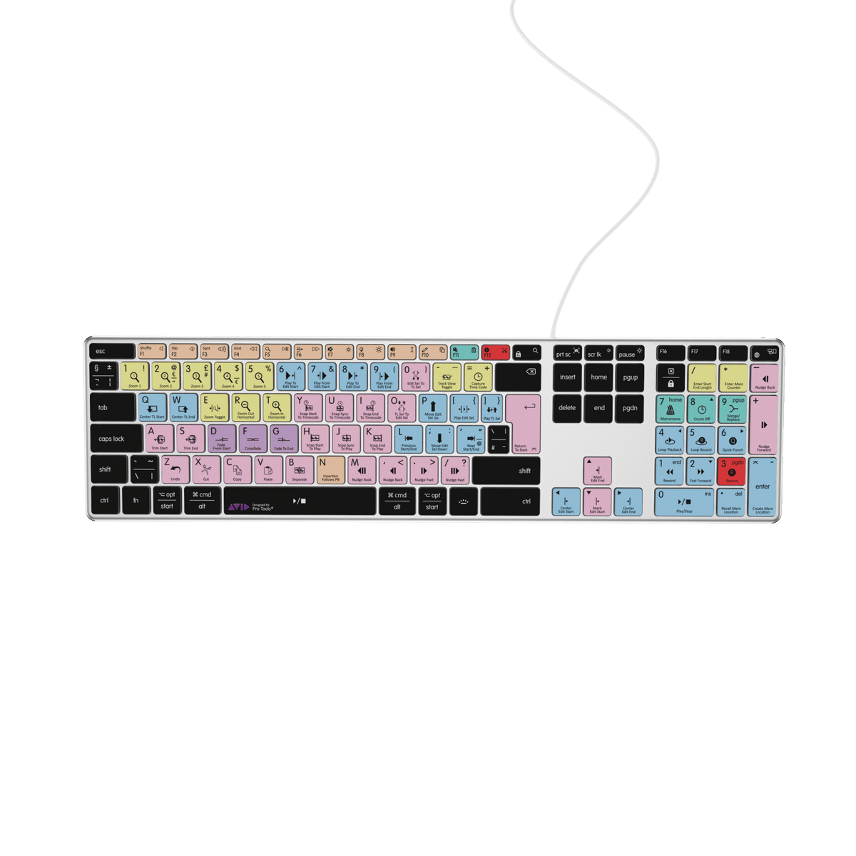 Pro Tools Keyboard | AB10 Backlit | Wired & Wireless | Mac & PC
