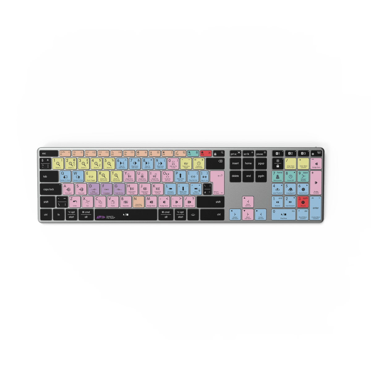 Pro Tools Keyboard | AB10 Backlit | Wired & Wireless | Mac & PC