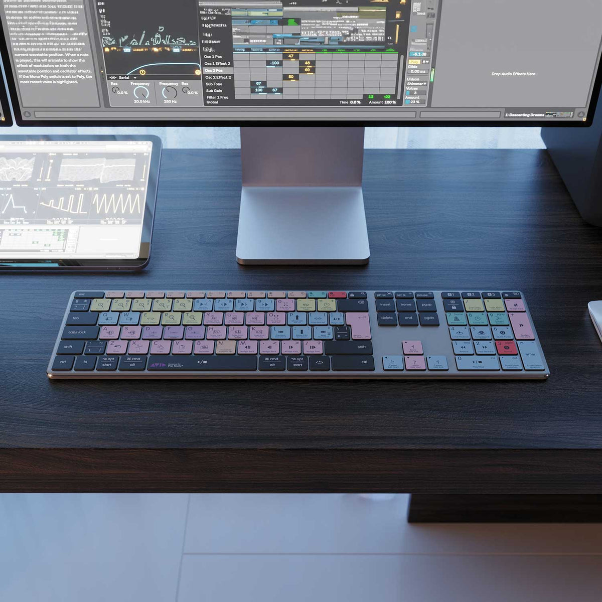 Pro Tools Keyboard | AB10 Backlit | Wired & Wireless | Mac & PC